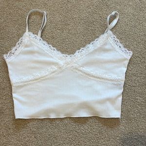 Shein XS white lace tank top